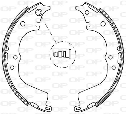 OPEN PARTS Piduriklotside komplekt BSA2063.00